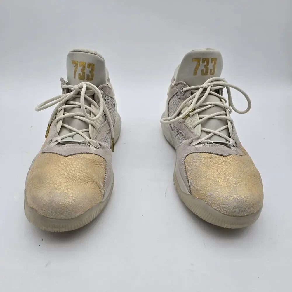 Adidas Damian D Lillard Mens 15 Gold 2 BHM Black History Jesse Owens AQ7959